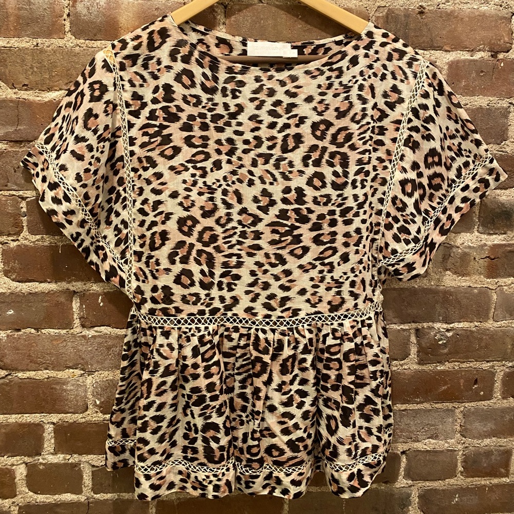 Leopard print Zimmerman top